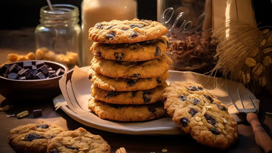 biscuits aux flocons d'avoine chocolat noir et beurre d'arachide