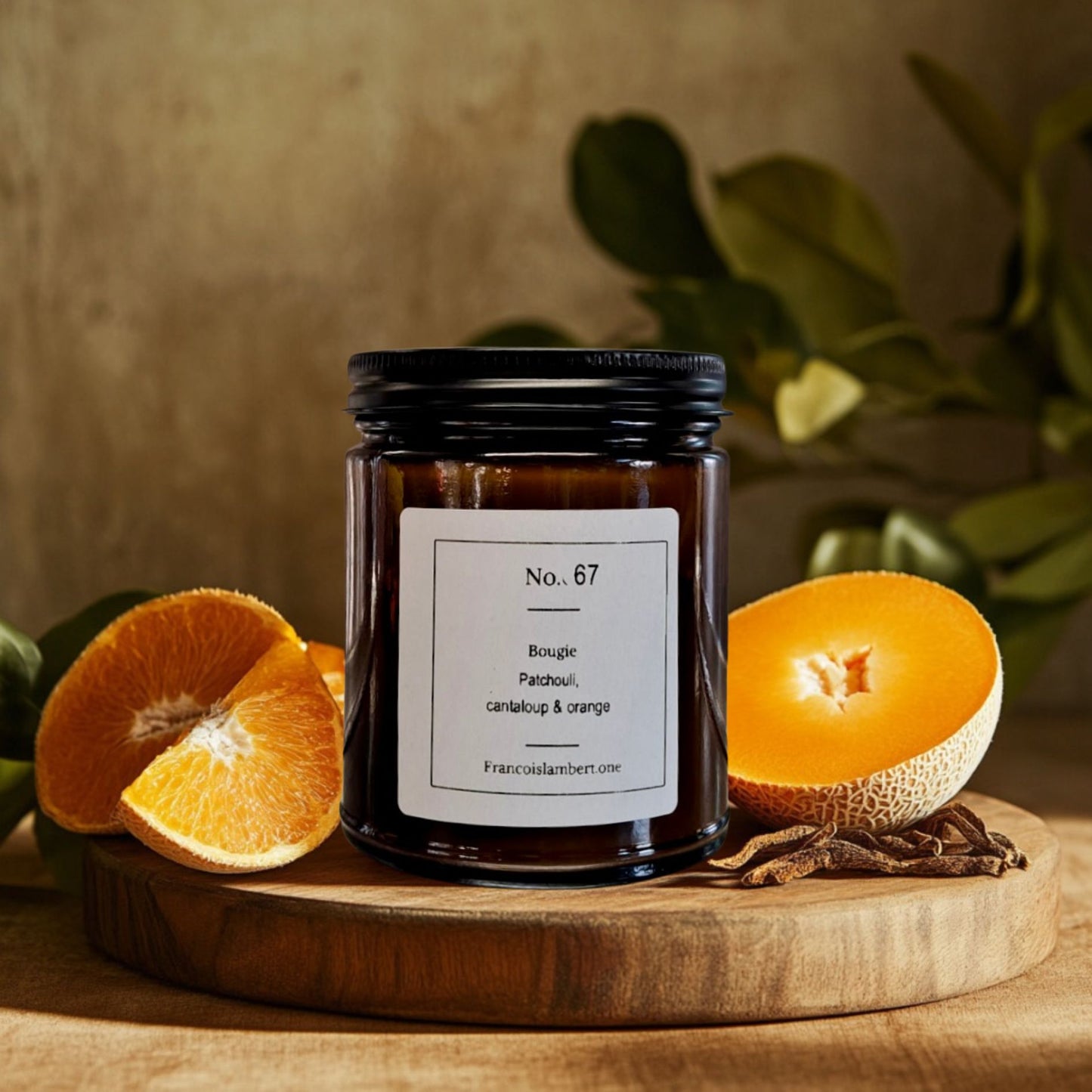 bougie patchouli orange cantaloup